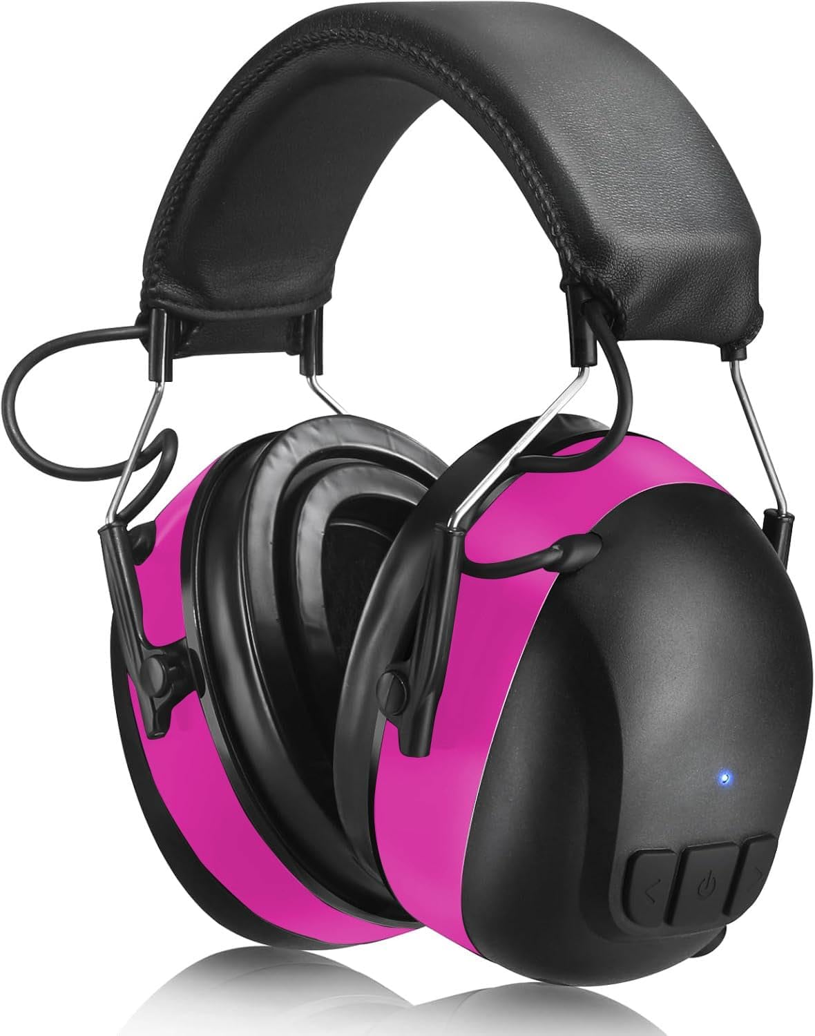 Bluetooth 5.4 Hearing Protection Earmuffs - 120H Rechargeable 30dB Safety Headphones with Mic for Mowing & Construction