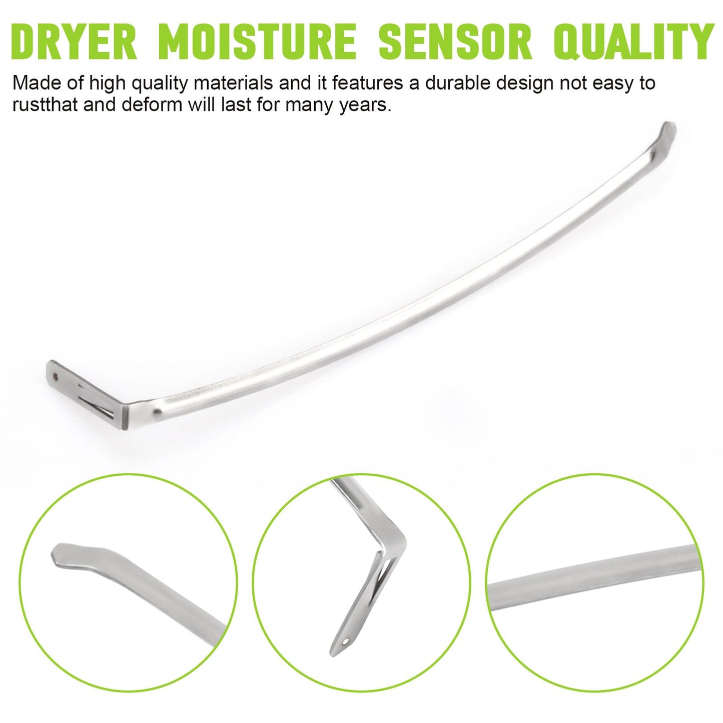 Dryer Moisture Sensor Bar WP3387223 Replacement for Whirlpool Dryer Sensor Parts Compatible With 3387223,525385,AH344525,EA344525,PS344525,AP6008273,WP3387223VP(2PCS)
