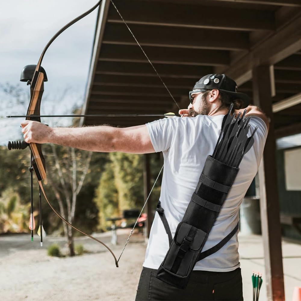 PSKOOK Archery Quiver - Lightweight Back Arrow Holder for Easy Carrying and Access