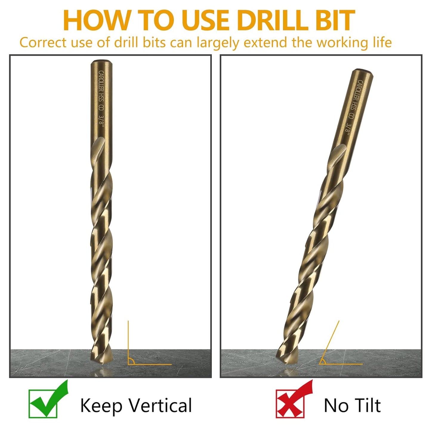 29-Piece High Speed Steel Drill Bit Set with Metal Indexed Case - 135° Tip for Wood, Plastic & Stainless Steel