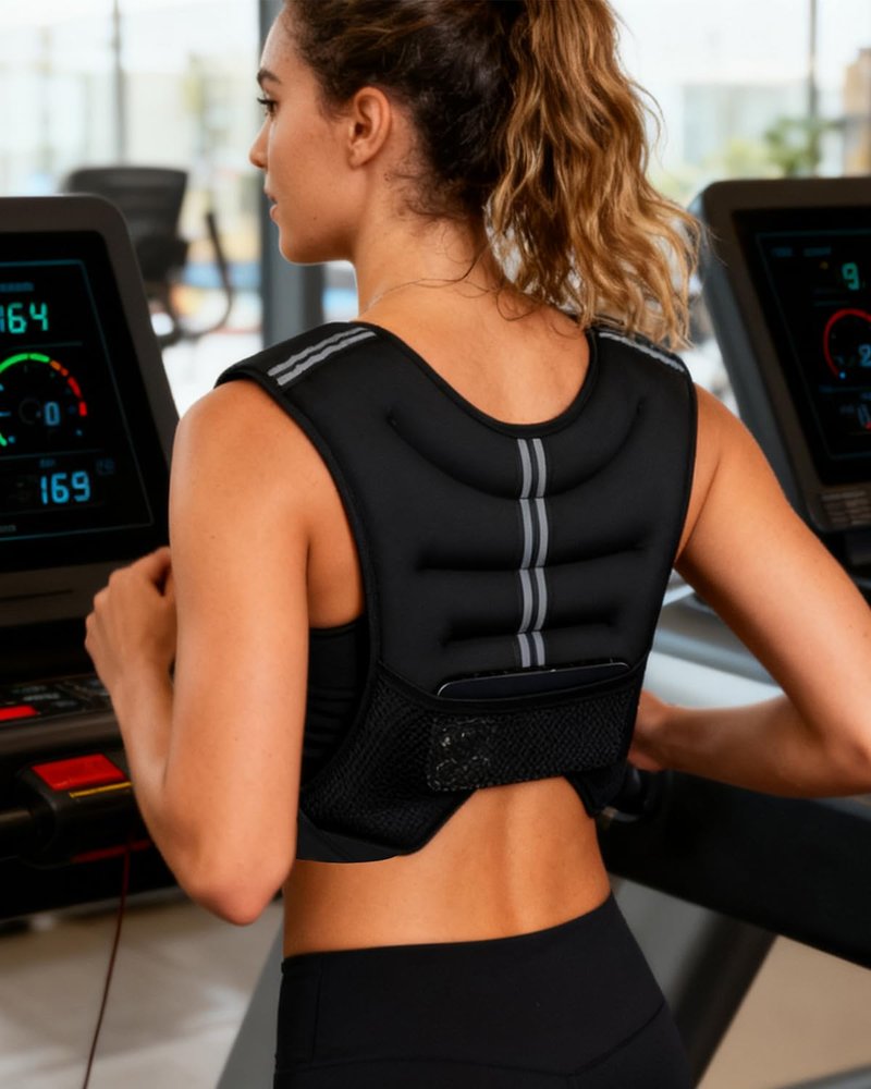 Weighted Vest for Women Men Kids 12lb Body Weight Vests with Reflective Stripe and Adjustable Buckle for Running, Strength Training, Jogging, Walking,Training Workout