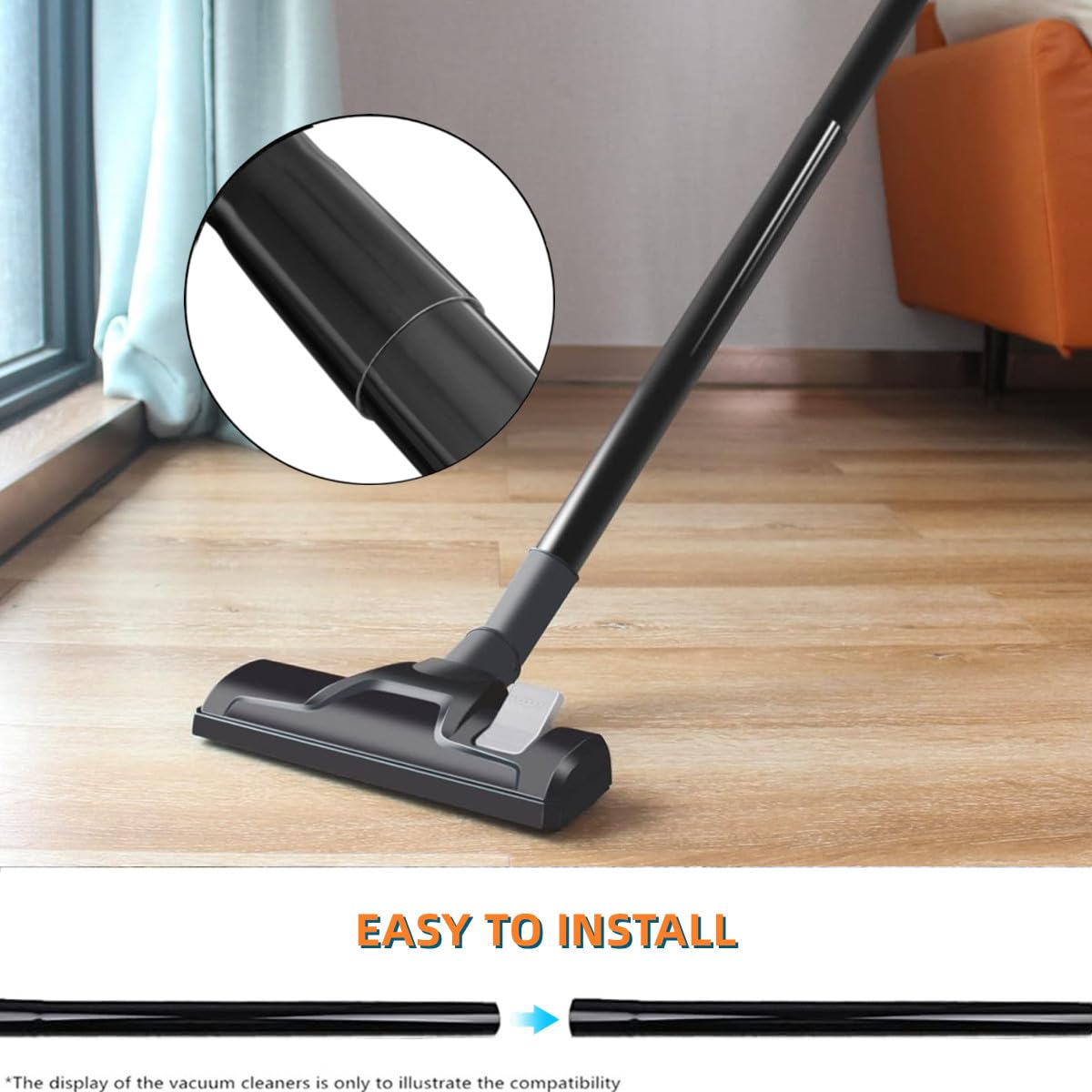 JEDELEOS Extension Wand Hose Replacement for Eureka 3670M Canister Vacuum Models 3670M 3670 3680 3670G 3670H 3672 3673 3674 3682 Series 17.8inch (Pack of 2)