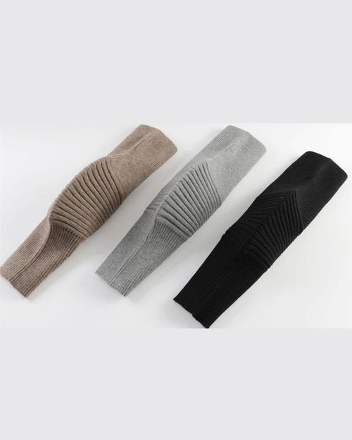 Knee Warmers for Pain Relief, Thermal Knee Brace for Senior Sleeping, Stretchy Knitted Leg Sleeve Wrap