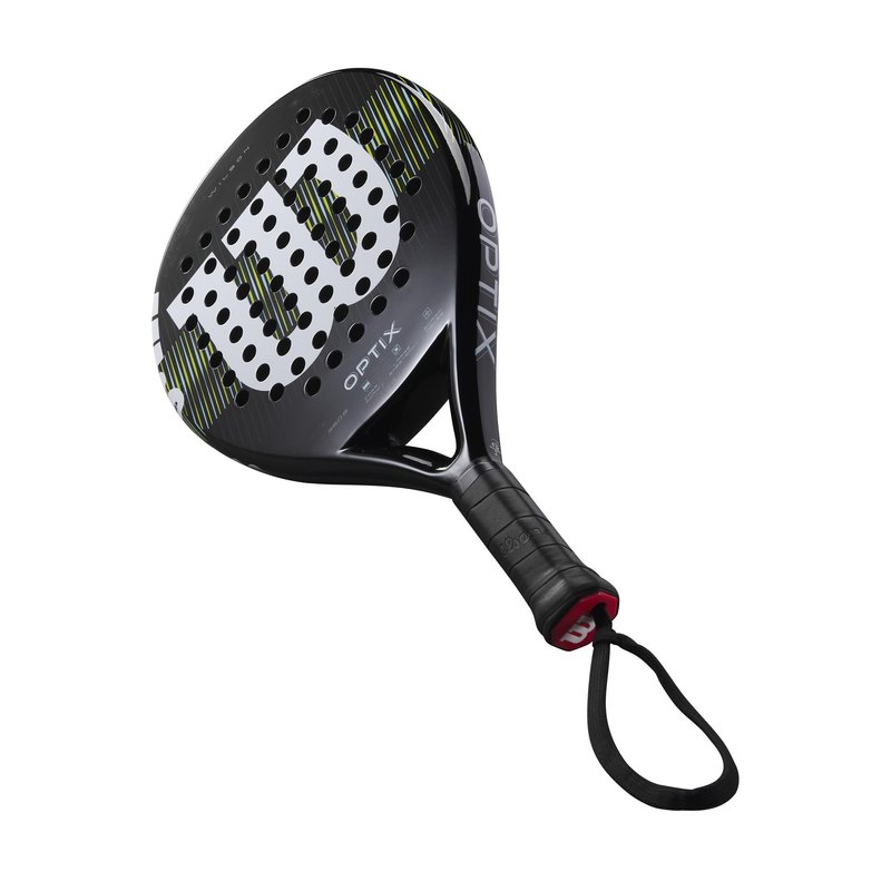 Wilson Optix V1 Padel Racket - Black/Green, Grip Size 2-4 1/4"