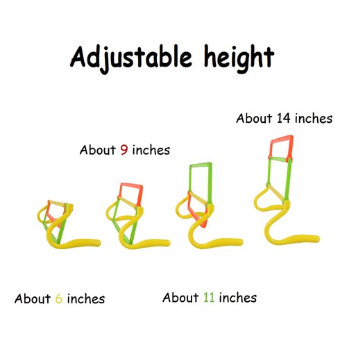 TNZMART Agility Hurdles, Adjustable Training Hurdles with 4 Heights and 3 High Visibility Colors for Soccer, Agility and Fitness Training (Set of 5, Colorful)