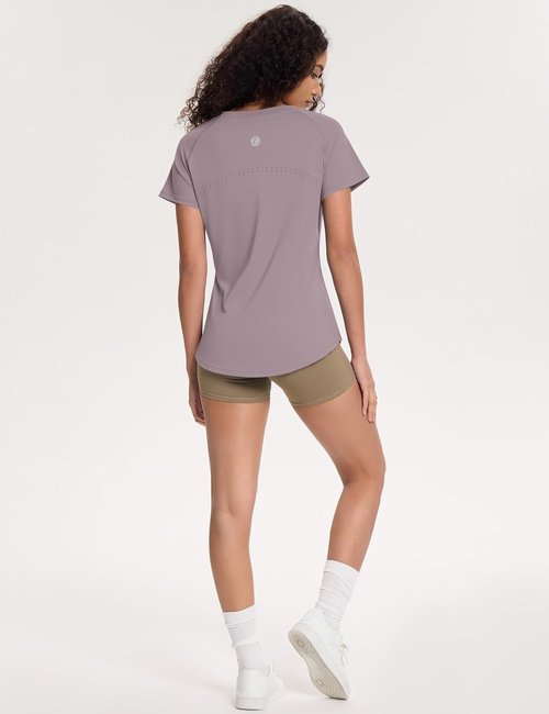 Loovoo Women's Workout Tops - Breathable Loose Fit Activewear Gym Tee | Quick Dry & Comfortable