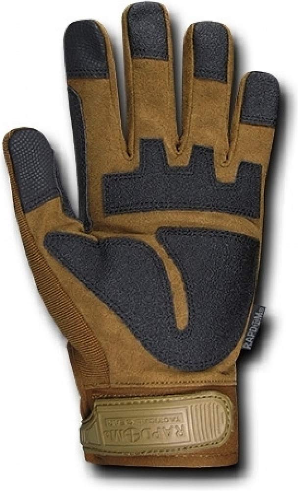 Rapdom Tactical Carbon Fiber Combat Gloves, Coyote, Small