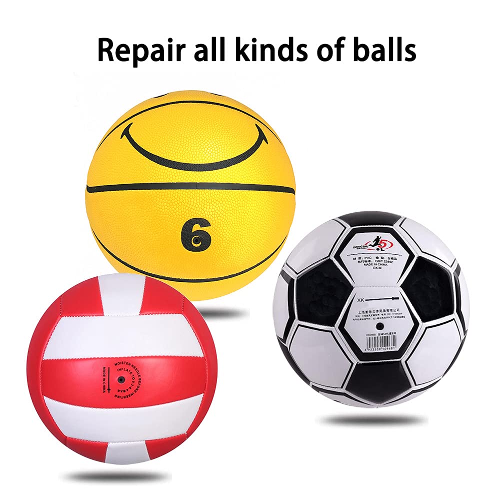 MINDCOLLISION Basketball Valve Replacement Valve, Sports Ball Leak Repair Kit, Sports Ball Doctor, White and Black Valve, Suitable for Basketball, Football, Volleyball,Package 2