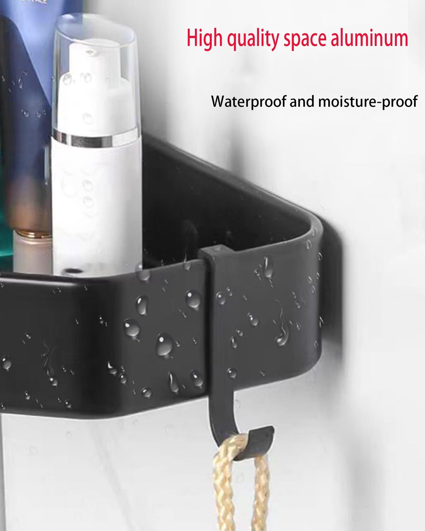 SUSUJIN J Hook for Wire Shelving, 5pcs Aluminum Grid Hooks Heavy Duty S Hooks Hanging for Kitchenware Spoons Pans Pots Utensils Clothes Bags Towers Tools Plants(Black)