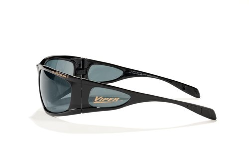 BluBlocker Viper Sunglasses In Black with HD Gray Lenses