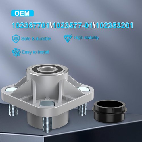 ENEKERP Club Car Front Wheel Hub Assembly with Dust Cover,Club Car Bearings, Fit 2003-up DS and Precedent, 2018-up Tempo,OEM# 102357701