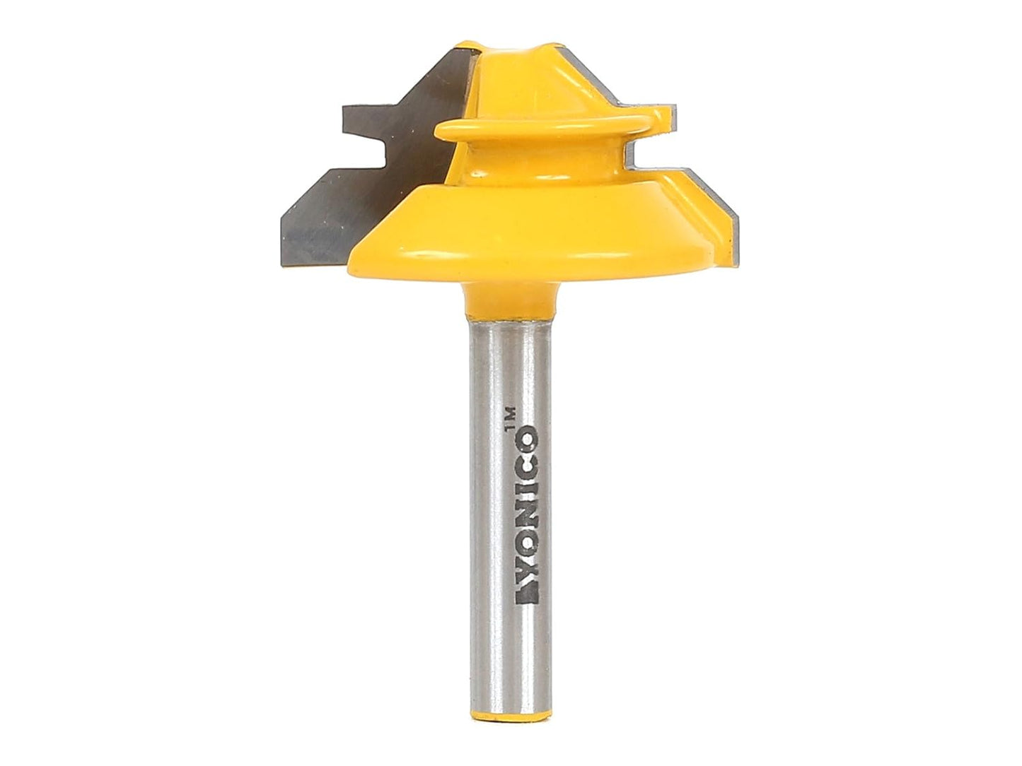 YONICO 45° Lock Miter Router Bit Set – 3 Bits, 1/2-Inch Shank for Precision Joinery