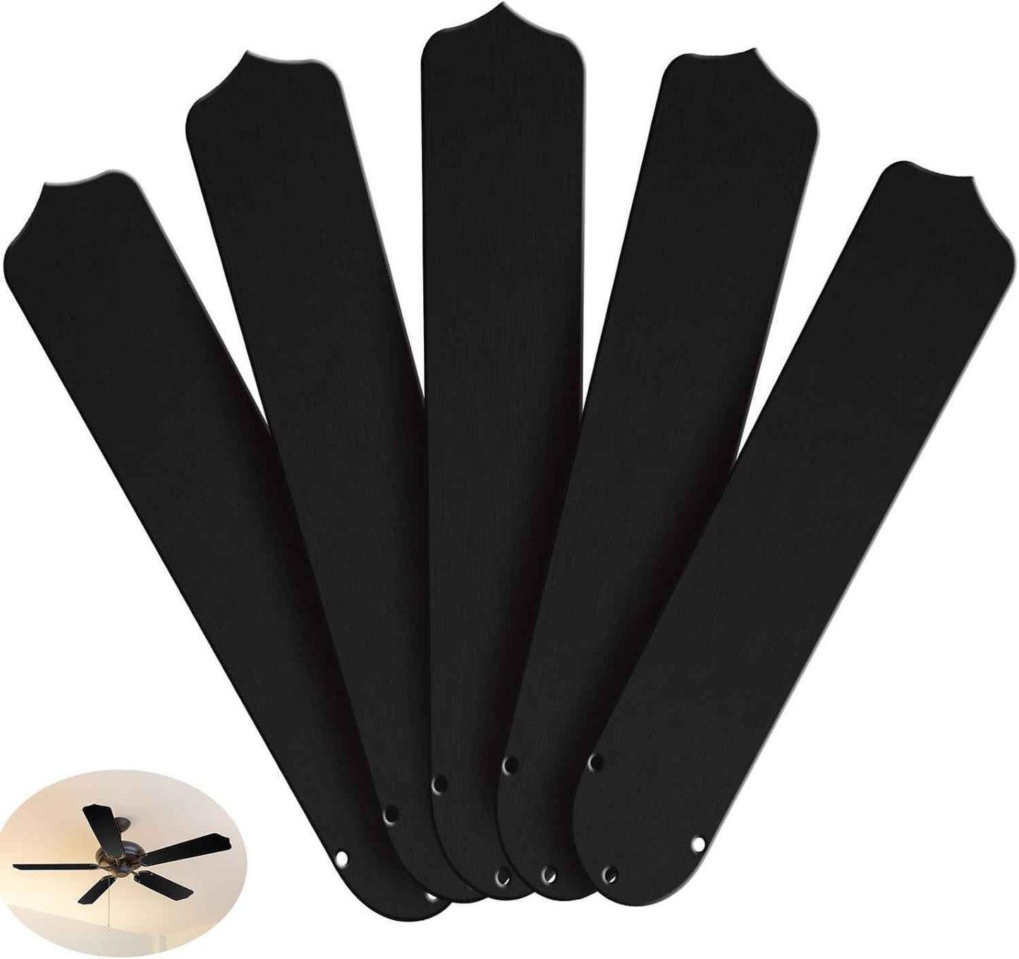 42-Inch Waterproof Replacement Fan Blades - 5 Pcs for Indoor/Outdoor Ceiling Fans