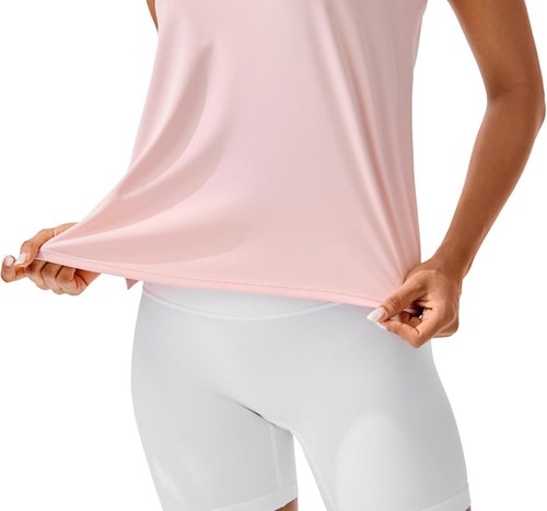 JOYSPELS Ice Silk Workout Tank Tops - Cool-Dry Sleeveless Yoga Shirts for Women | Loose Fit