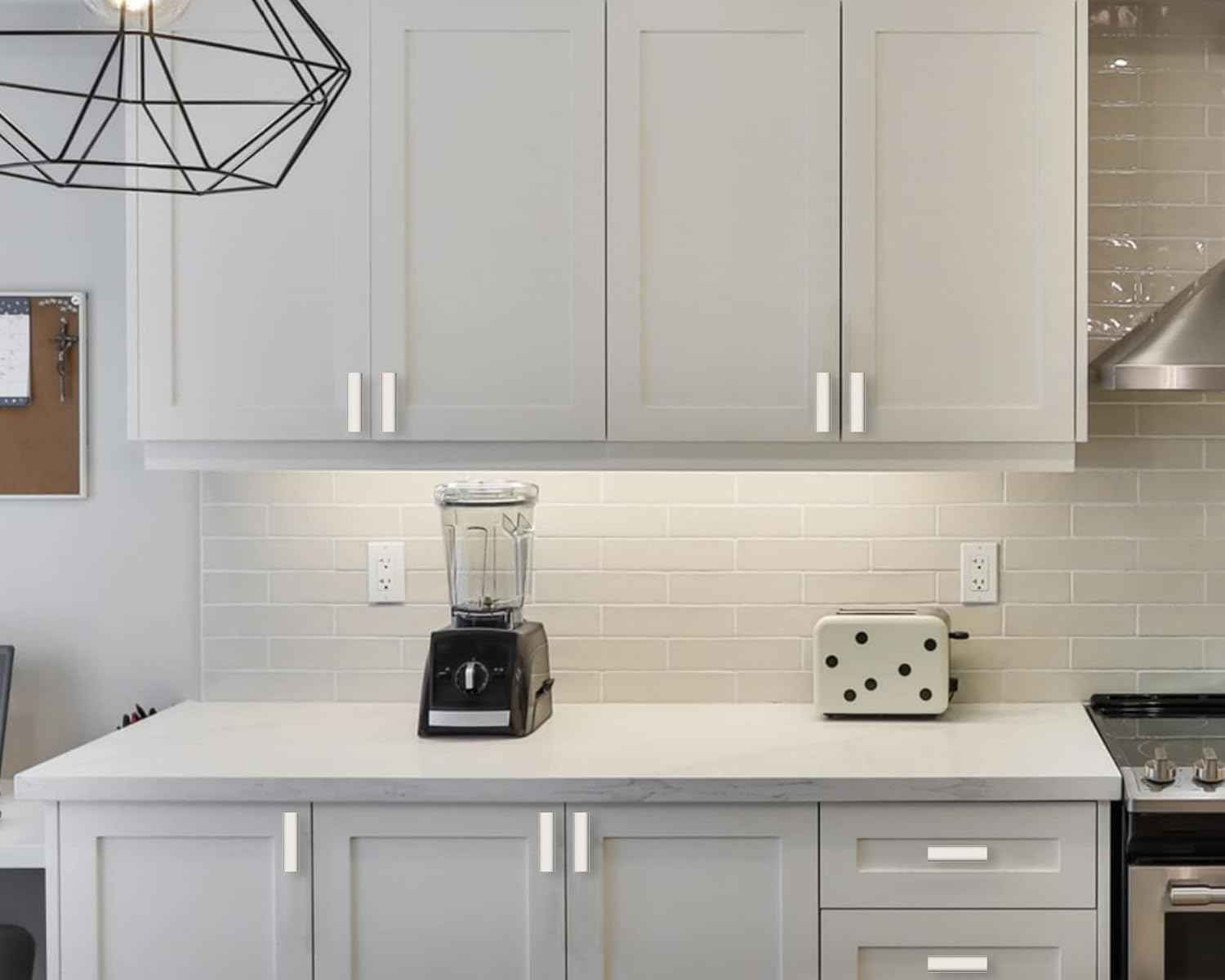 30 Pack Matte Black Kitchen Cabinet Knobs - Stylish Zinc Drawer Hardware for Dresser
