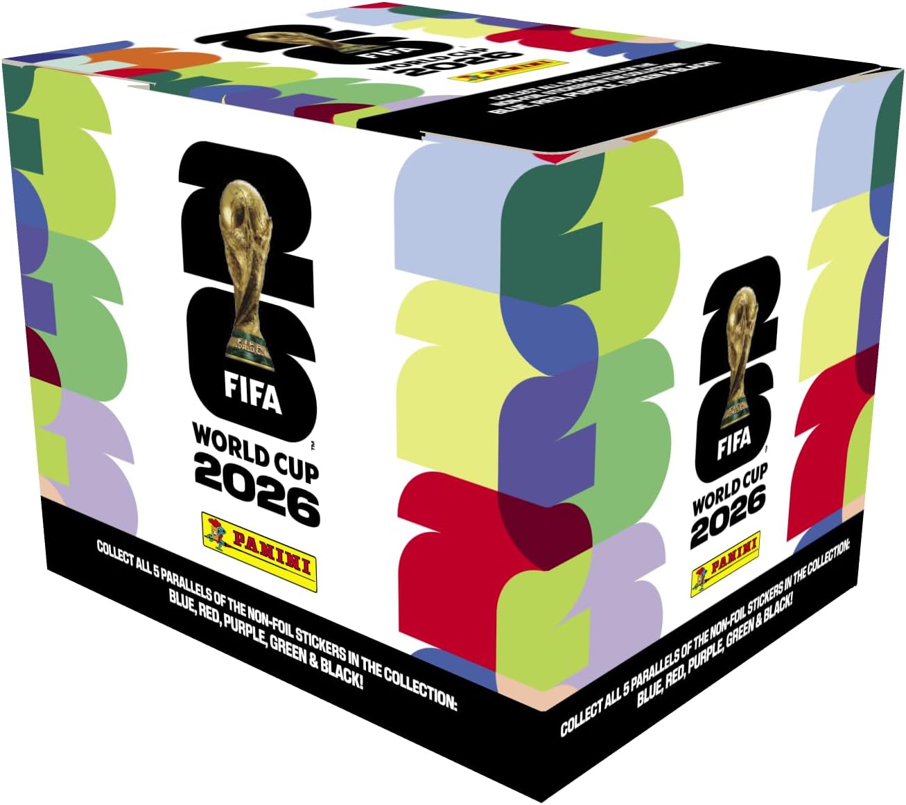 Panini FIFA World Cup Sticker Collection Box - 50 Packs of Official Trading Stickers | Exclusive Orange Parallel