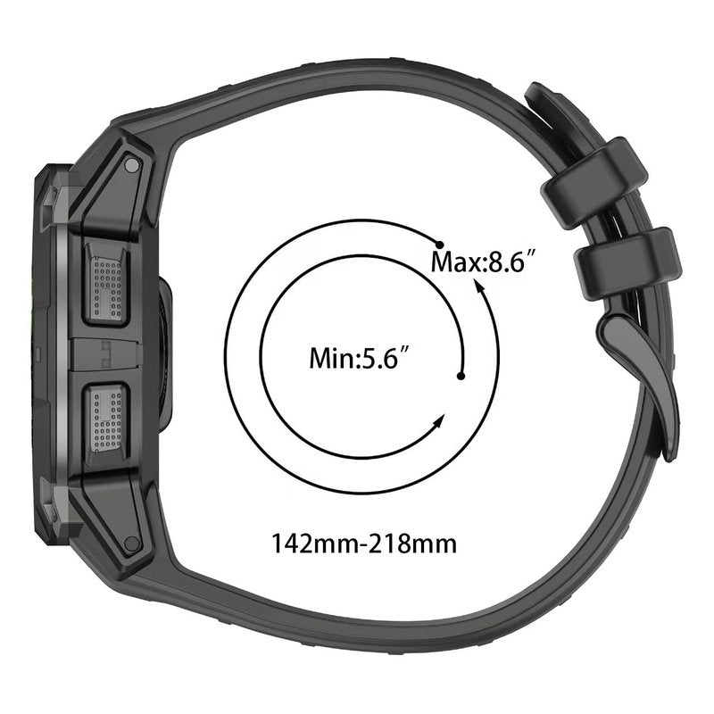 WUWOCJ Soft Silicone Strap Replacement Band 22mm Compatible for Garmin Instinct 3 45mm (Orange)
