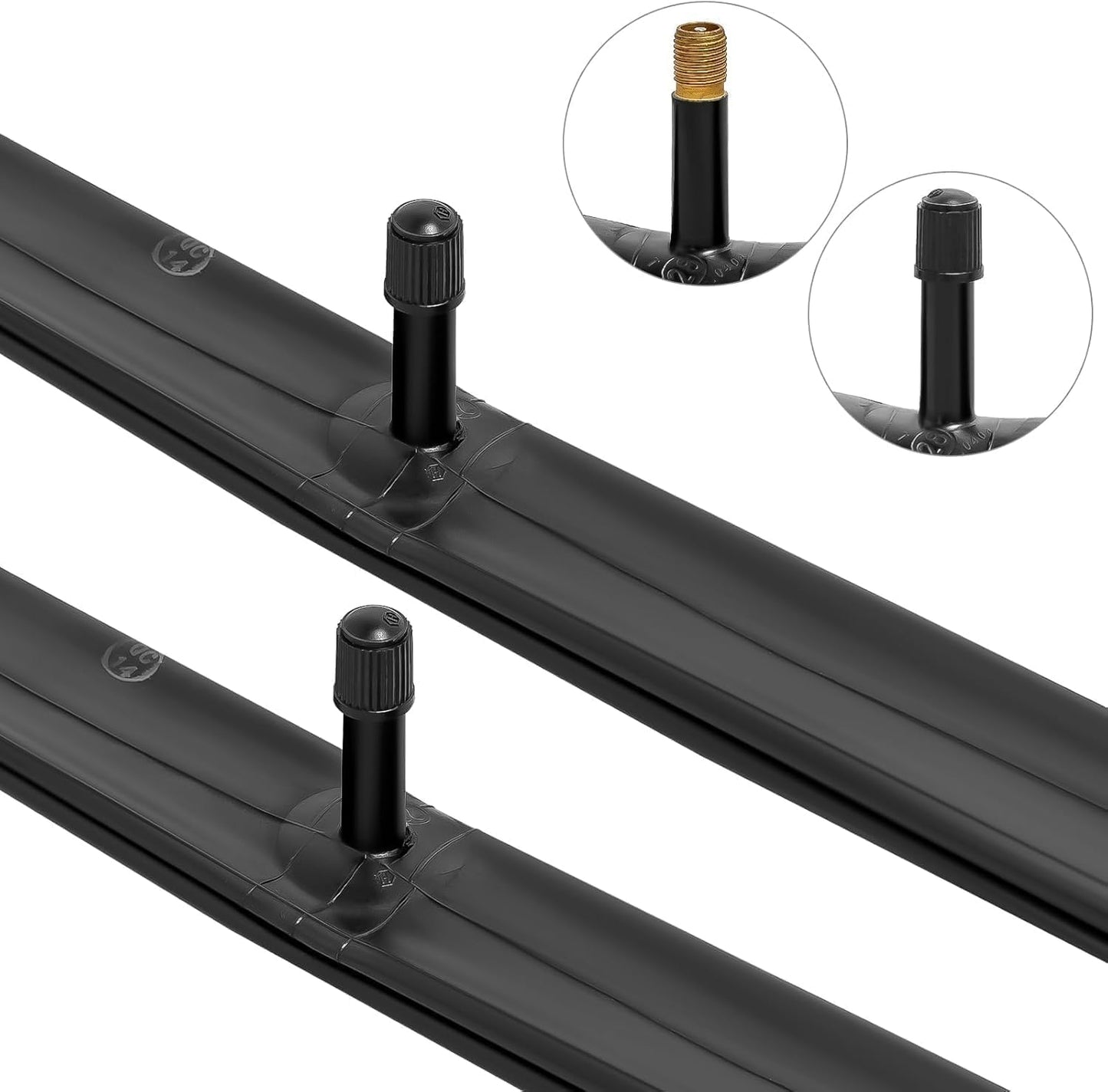 2-PCS 26" Self Sealing Bike Tubes 26x2.125/2.40 AV32mm Super Automatic Repair, Puncture Resistant Compatible with 26x2.125/2.25/2.35/2.4 Bike Tire Tubes Schrader Valve