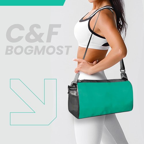 C&F BOGMOST Travel Duffel Bag - Foldable Waterproof Gym Bag for Men & Women | Lightweight Green Oxford Cloth