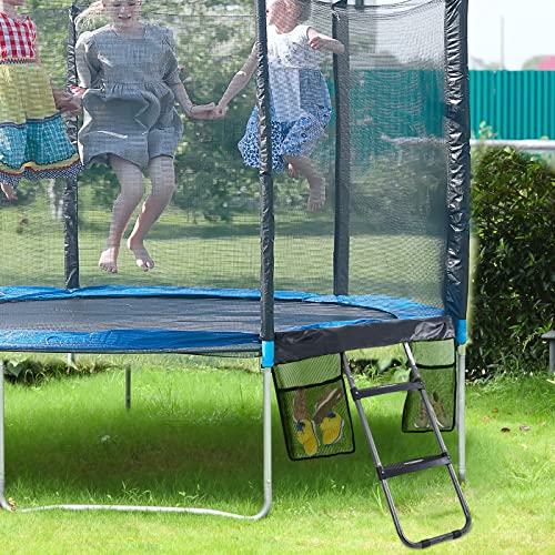 Kids Trampoline Ladder with Wide Steps and Storage Bag - Safe & Durable Climbing Accessory