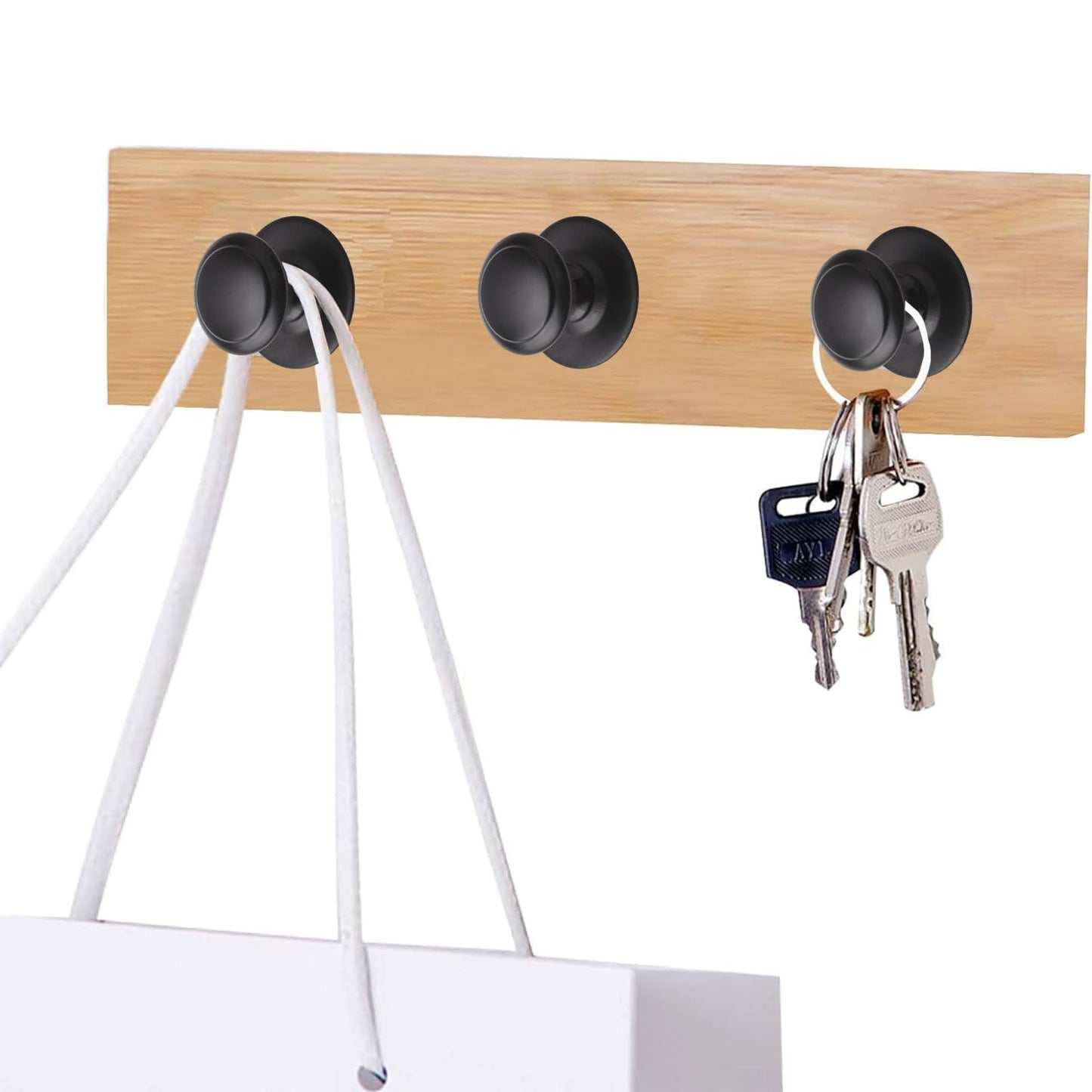 MOROBOR Stainless Steel Drawer Knobs, 8pcs Self-Stick Instant Cabinet Handle Pulls, 1.18Inch Adhesive Sliding Door Stick On Handle with Mounting Screws for Glass Cabinet Cupboard Drawer (Matte Black)