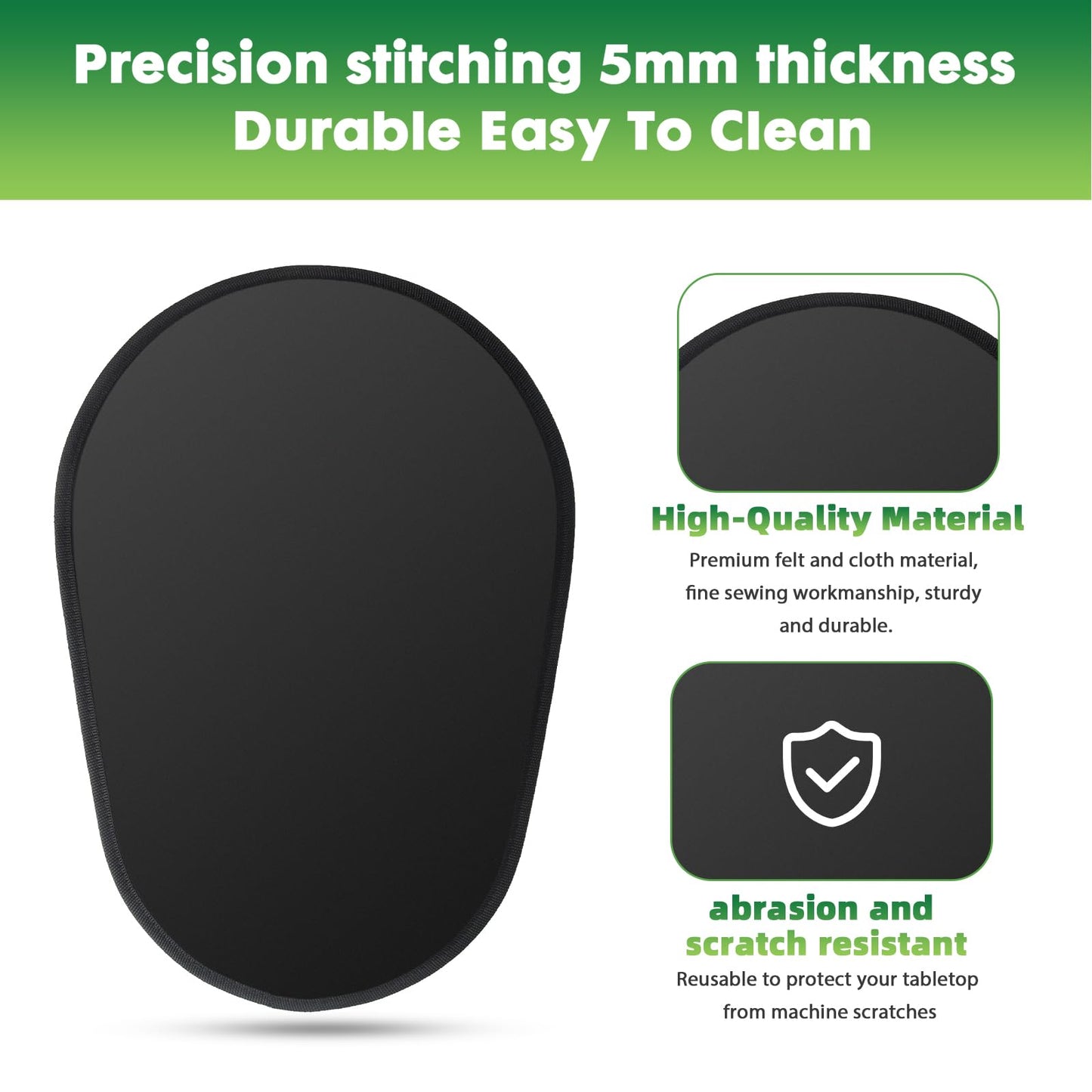 Mixer Sliding Mat for Kitchen Aid - Kitchen Counter Appliance Slider Mat Mixer Attachment for Kitchenaid 5-8 Qt Bowl Lift Stand Mixer, Mover Slider Pad Mixer Countertop Accessories Black