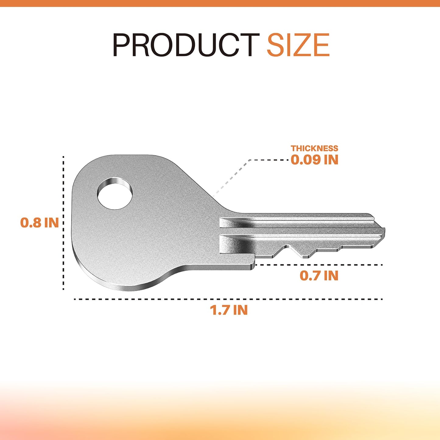 4 Pack 62462 Magna Latch Replacement Keys for Yard, Garden, and Pool Gate Safety Latches Compatible with D&D MagnaLatch Series 2 (Old Style) & LokkLatch Downward-Facing Keyhole