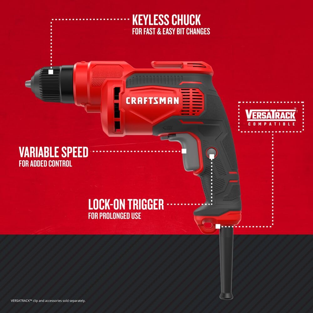CRAFTSMAN 3/8-in Electric Drill/Driver (7 Amp) (CMED731)