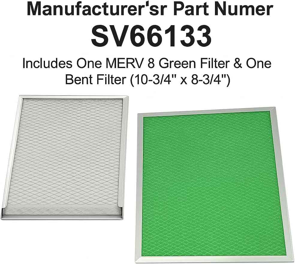 HRV Air Exchanger MERV8 Washable Filter Kit - 11x9 Inches, 2-Pack