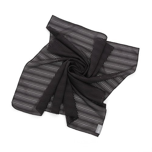 UNDERCONTROL Quick-Dry Mesh Scarf Lightweight Breathable Outdoor Bandana for Hiking, Running, Camping, Gorpcore Style Korea (Charcoal)