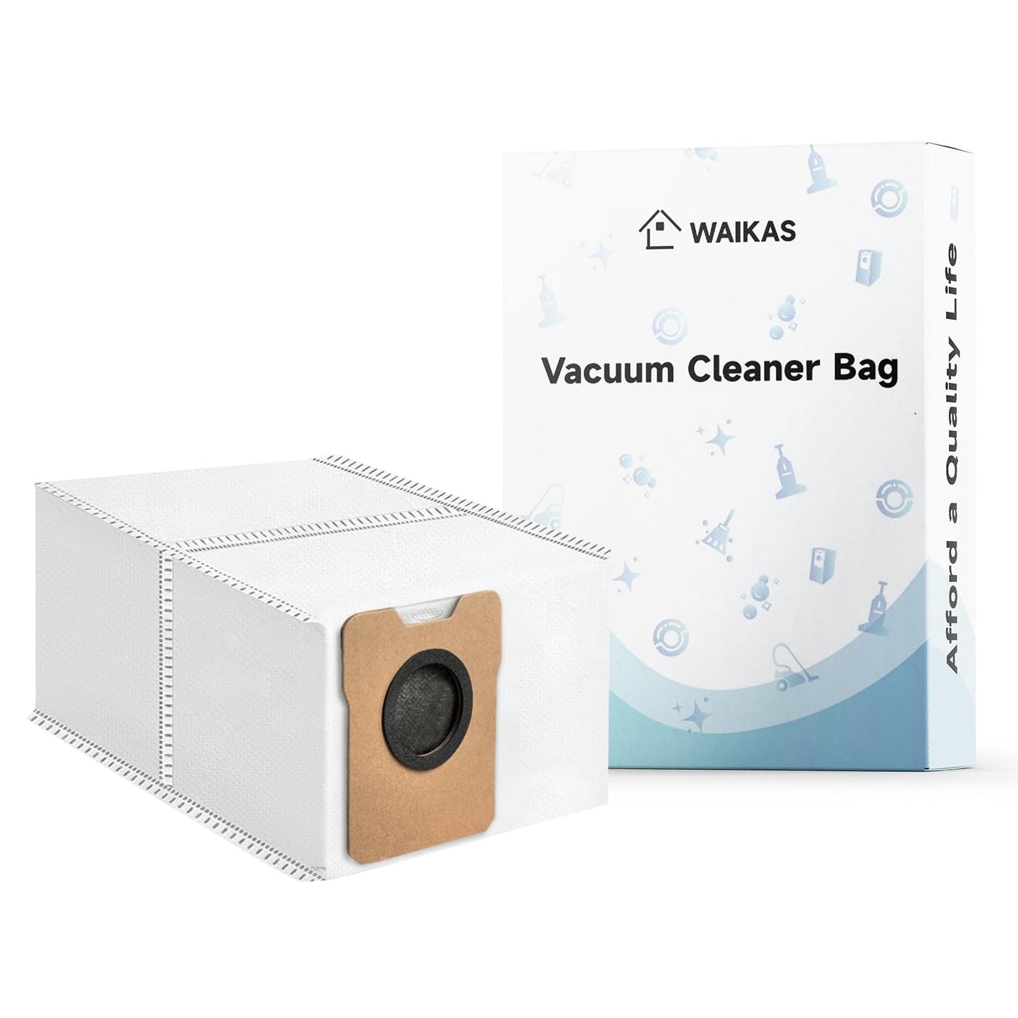 WAIKAS 6 Pack C20 C10 Dust Bags for Eufy Omni C20, C10 Robot Vacuum Cleaners - Large Capacity Replacement Accessories