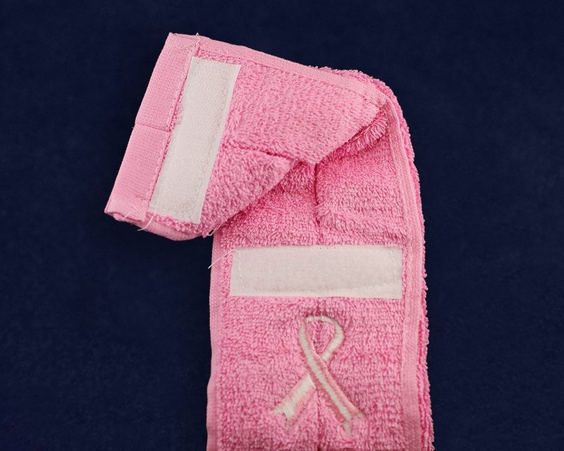 Fundraising For A Cause | Breast Cancer Pink Ribbon Football Towel - Pink Towels for Breast Cancer Awareness (1 Towel)