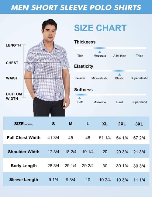 Hodaweisolp Golf Shirts for Men - Moisture-Wicking Dry Fit Performance Polo | Short Sleeve Design