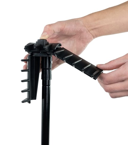 Izzo Golf Portable Bunker Rake for Your Golf Bag - Foldable Golf Bunker rake You can Carry in Your Golf Bag, Black