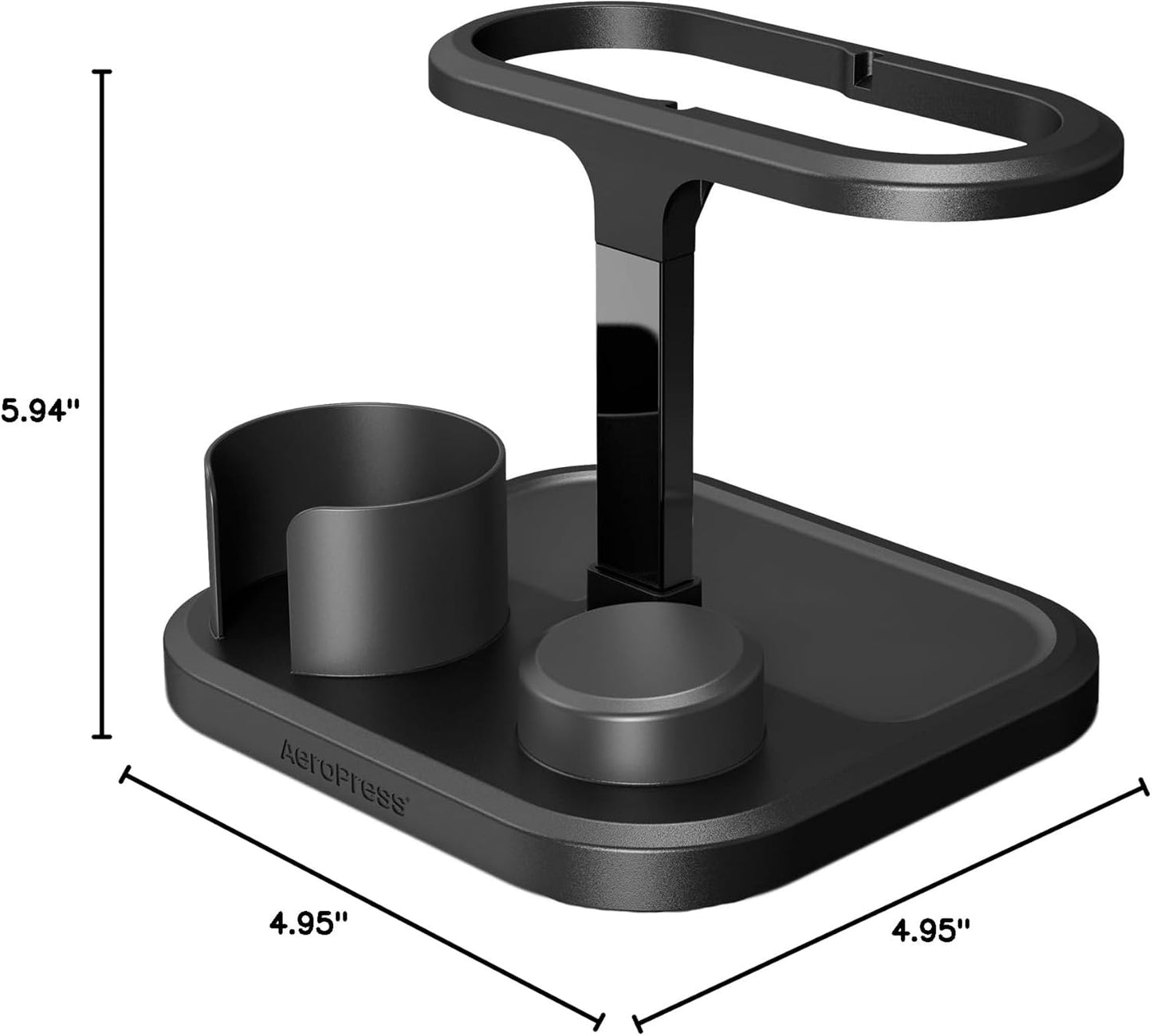 AeroPress Organizer Stand - Durable Coffee Bar Station & Compact Storage Solution for Manual Coffee Makers