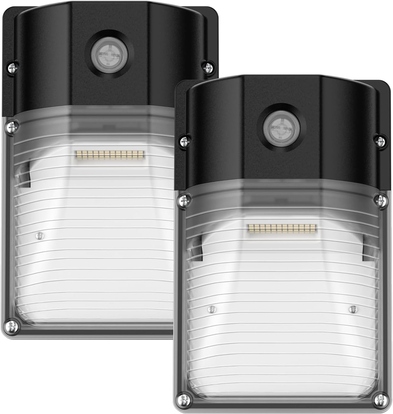 30W LED Wall Pack Light - Dusk to Dawn Sensor, 3600LM, 5000K Daylight, Waterproof Outdoor Security Lighting (2 Pack)