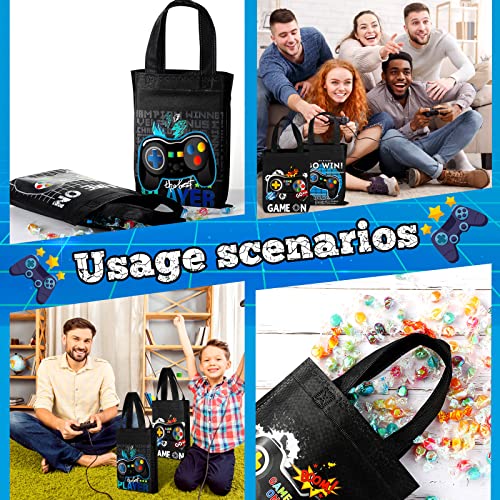 Video Game Party Favor Bags Set - Reusable Candy Treat Bags for Kids & Gamers