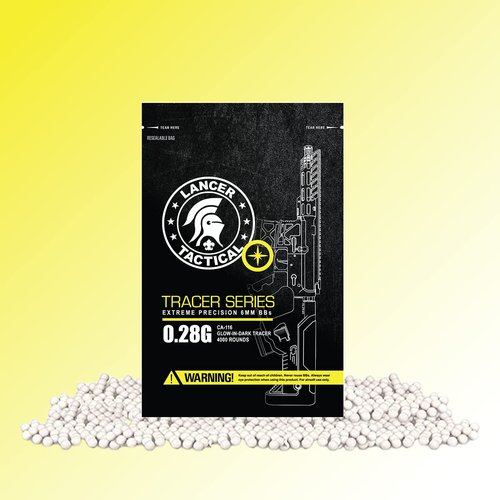 Lancer Tactical Pro Series 0.28g Tracer Airsoft BBS 4000 RoundsX3