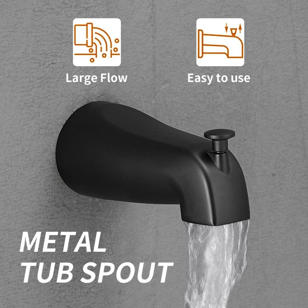 High Pressure 6-Inch Rain Shower Head & Faucet Set with Valve - Modern Bathroom Fixtures