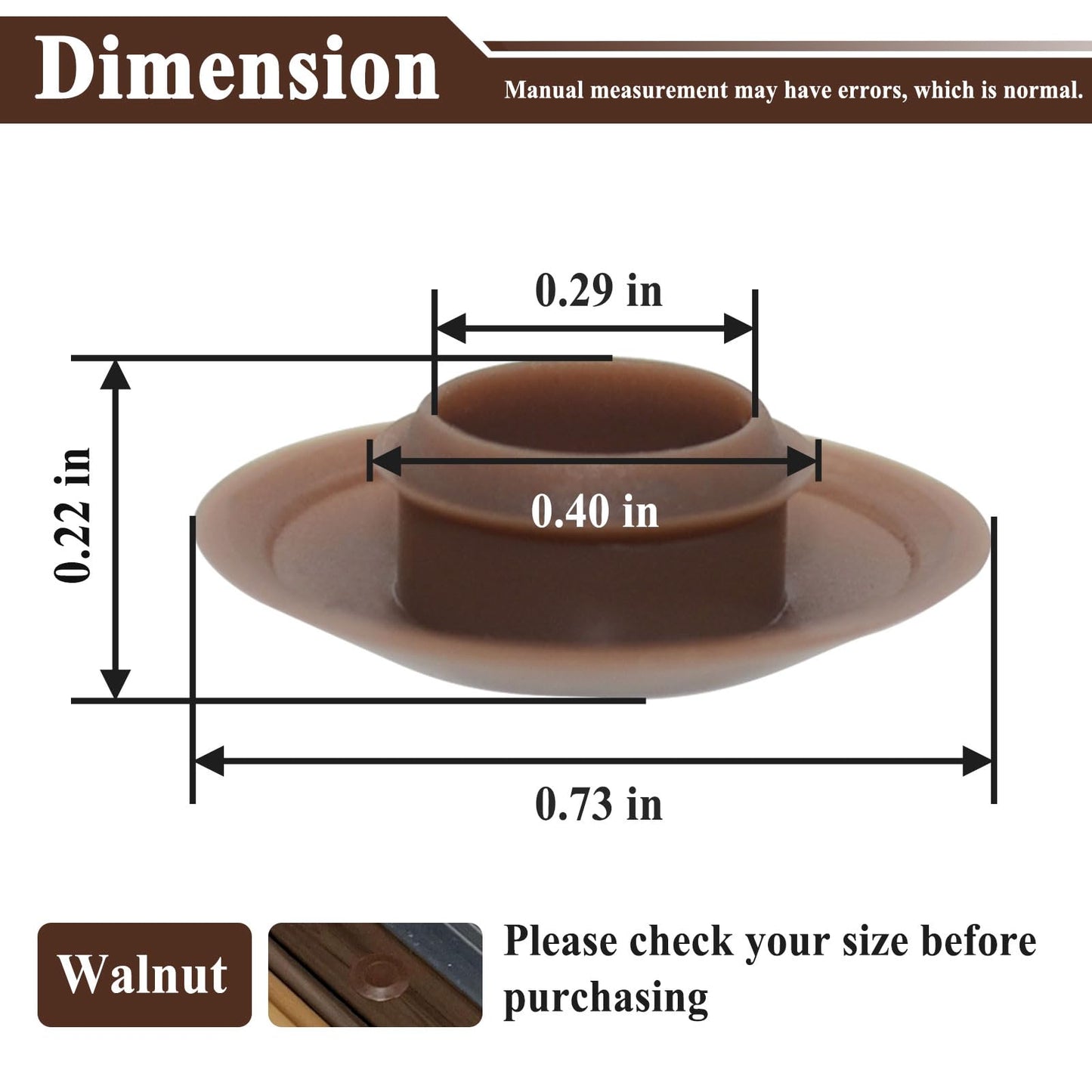 20Pcs Threshold Screw Covers for Door Sill Cap, Door Threshold Plugs for Hiding Screws, Plastic