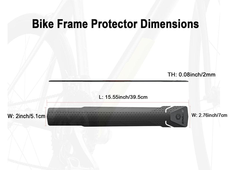 MEGHNA Bike Frame Protection Downtube Frame Protector 3M Tape for Mountain Bike Road Bike, Yellow