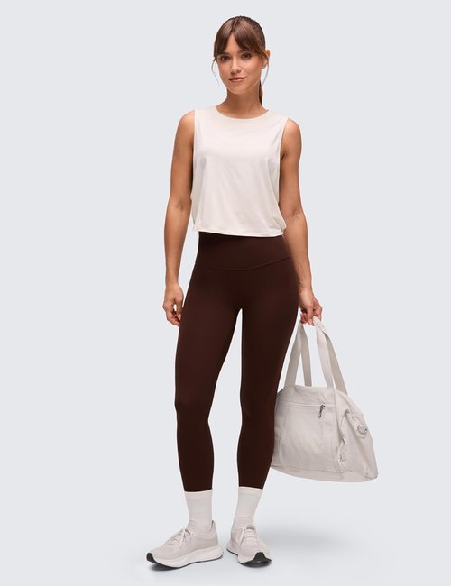 CRZ YOGA Pima Cotton Tank Top for Women - Loose Sleeveless Athletic Shirt for Yoga & Gym