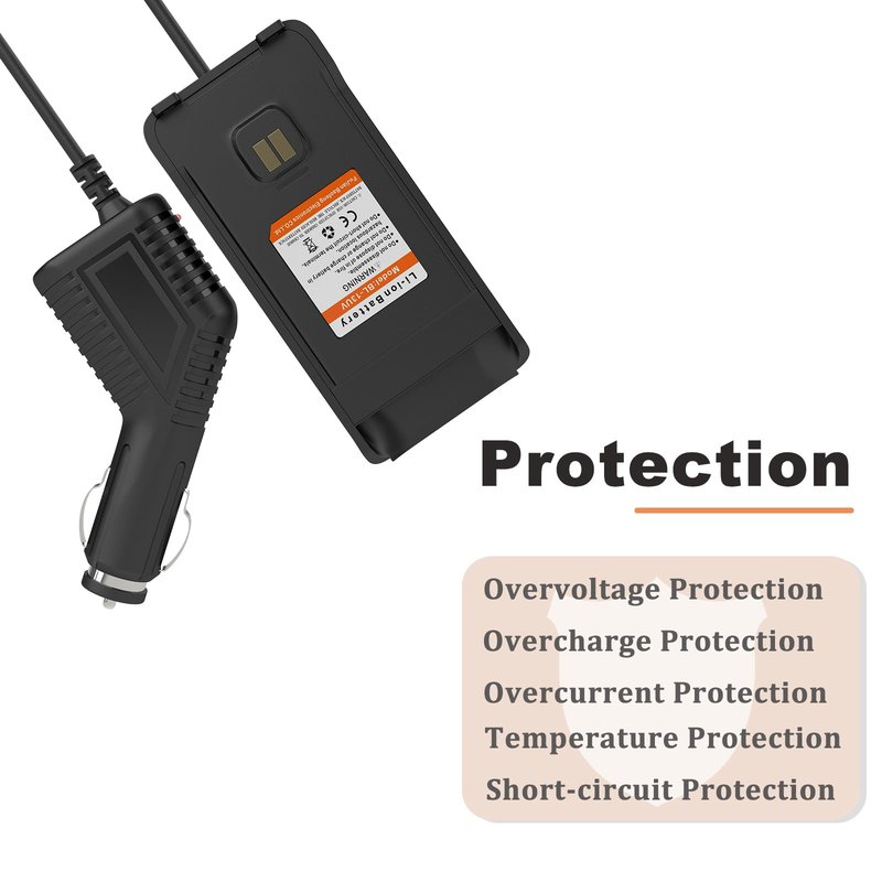 2 Pack BAOFENG UV-13 Radio Battery Eliminator Car Charger for Two Way Radio Long Range UV-13 Pro Battery Replacement 7.4V GM-15 Pro Accessories