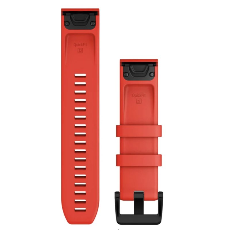 Garmin Acc,Approach S62 Accessory Band,Laser Red w/Black SS, W125648122 (Band,Laser Red w/Black SS 010-12901-02, Watch Bracelet, Red, Stainless Steel, Black)