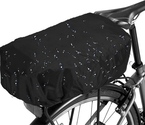 Bicycle Rear Rack Rain Cover Bike Trunk Rain Cover Black