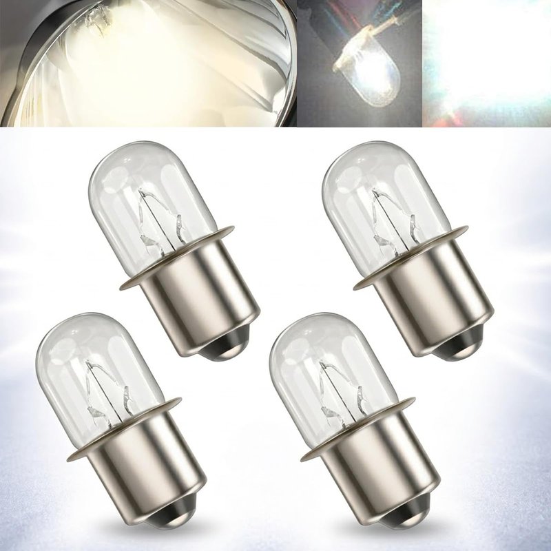 Podoy 780287001 Flashlight Bulbs Compatible with Ryobi Ridgid 18V Flashlight P704 P703 P700 (4 Pack, White)