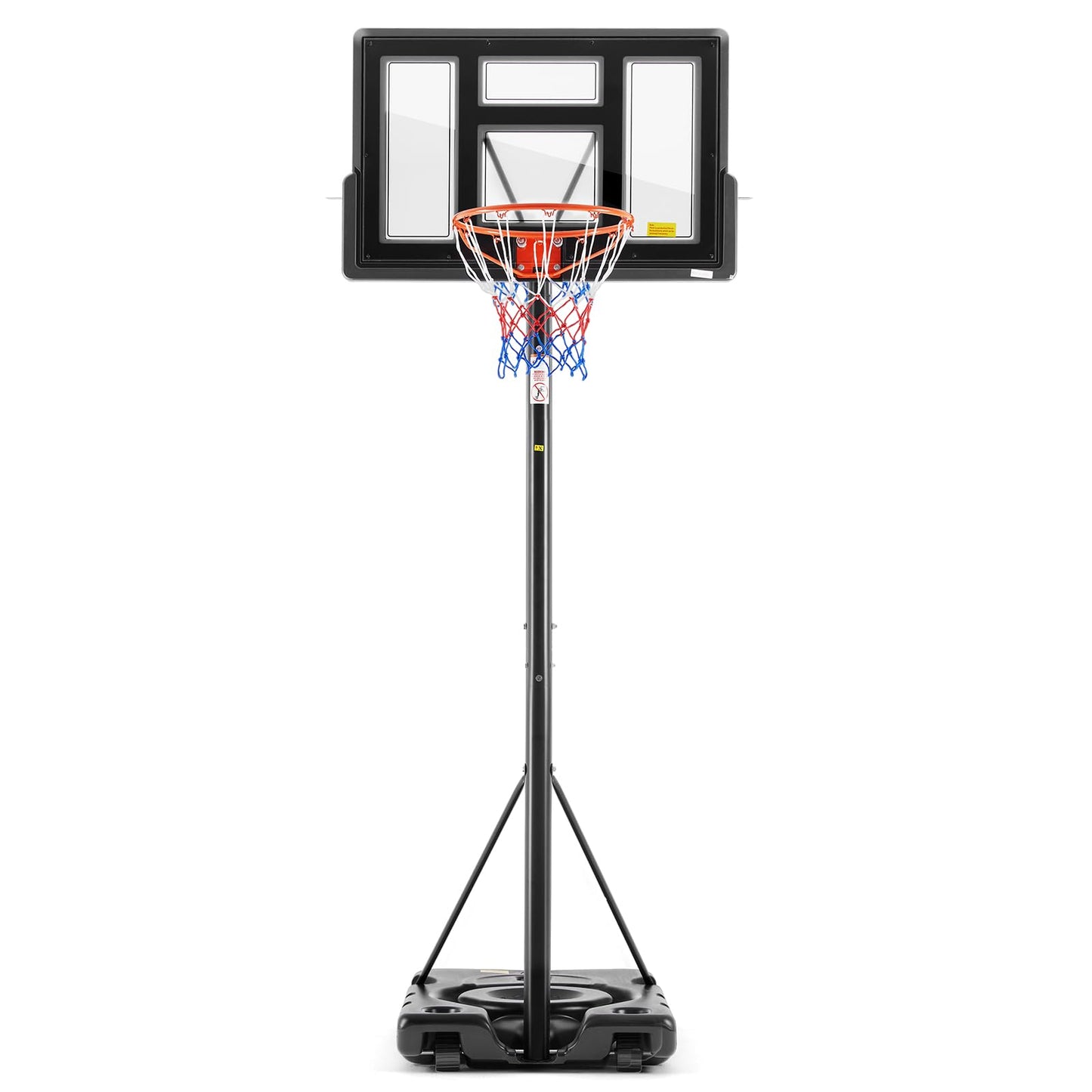DUMOS 10FT Adjustable Height Portable Basketball Hoop