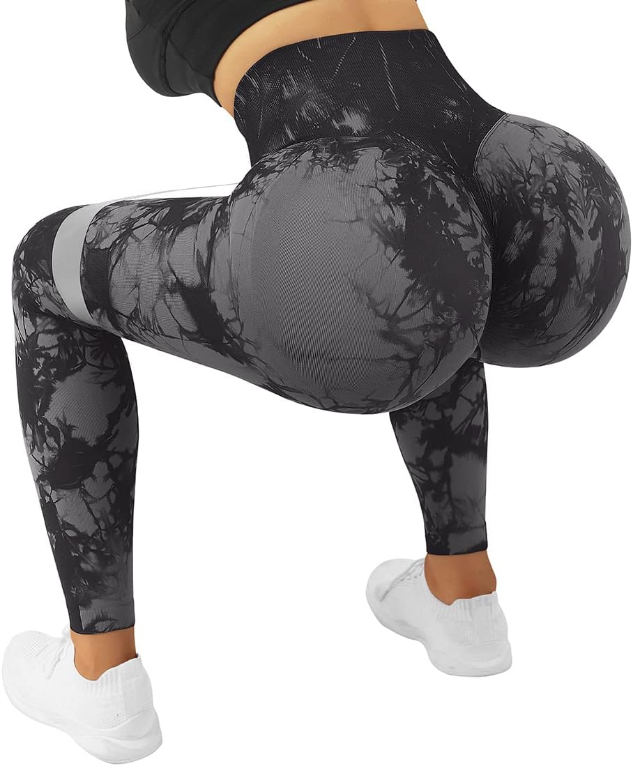 SUUKSESS High Waisted Scrunch Butt Lifting Leggings - Seamless Yoga Pants for Women