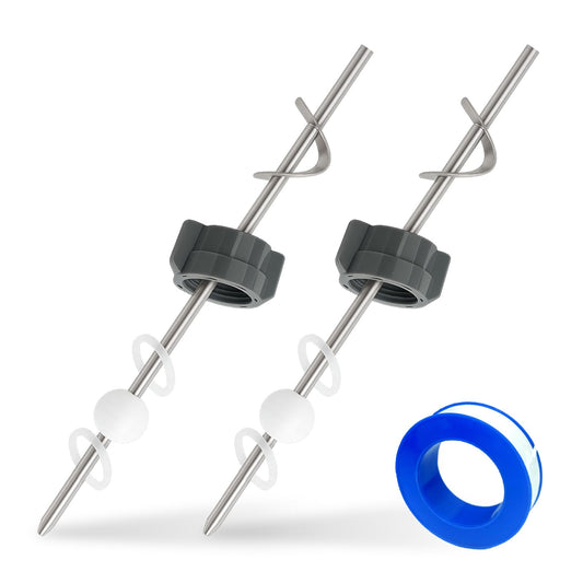 Lavatory Pop Up Center Piece Assembly-Metal Pivot Arm, Compatible with Price Pfister PS469, PSB327 & PS2673, Includes Waterproof Tape for Easy Installation – Durable Sink Stopper Replacement(2 PACK)