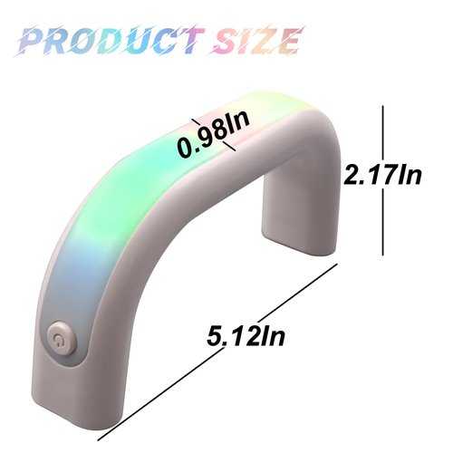 6 Colors LED Light-Up Cup Handle, for Stanley 30oz/40oz, 10 Light Modes, for Outdoor, Party, Home, Camping